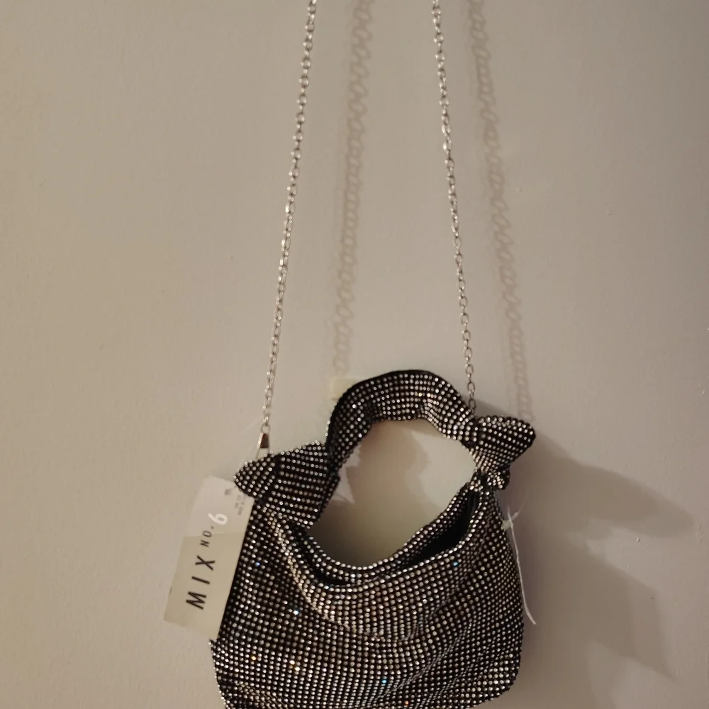 Stylish Black and Silver Women's Clutch